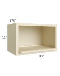 Casselton Ivory 30x18 Microwave Wall Cabinet