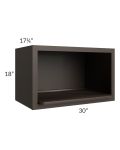 Southport Espresso Shaker 30x18 Microwave Wall Cabinet