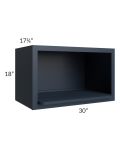 Southport Blue Shaker 30x18 Microwave Wall Cabinet