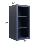 Bayville Blue 15x30 Wall Open Cabinet