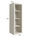 Asheville Cloud Shaker 15x42 Wall Open Cabinet