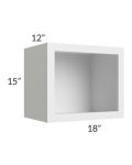 Bayville White 18x15 Wall Open Cabinet