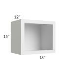 Township White 18x15 Wall Open Cabinet