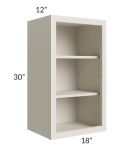 Asheville Cloud Shaker 18x30 Wall Open Cabinet