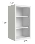 Bayville White 18x30 Wall Open Cabinet