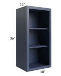 Bayville Blue 18x36 Wall Open Cabinet