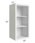 Bayville White 18x36 Wall Open Cabinet