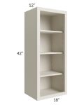 Asheville Cloud Shaker 18x42 Wall Open Cabinet