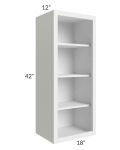 Bayville White 18x42 Wall Open Cabinet