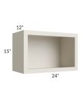 Asheville Cloud Shaker 24x15 Wall Open Cabinet
