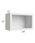Bayville White 24x15 Wall Open Cabinet