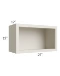 Asheville Cloud Shaker 27x15 Wall Open Cabinet