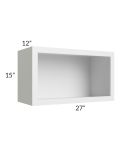 Township White 27x15 Wall Open Cabinet