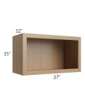Township Rift Oak 27x15 Wall Open Cabinet
