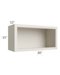 Asheville Cloud Shaker 30x15 Wall Open Cabinet