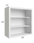 Township White 30x30 Wall Open Cabinet