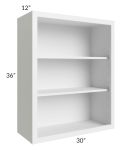Bayville White 30x36 Wall Open Cabinet