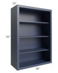 Bayville Blue 30x42 Wall Open Cabinet