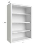 Bayville White 30x42 Wall Open Cabinet