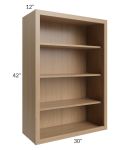 Township Rift Oak 30x42 Wall Open Cabinet
