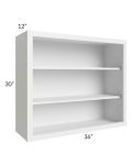 Bayville White 36x30 Wall Open Cabinet