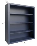 Bayville Blue 36x42 Wall Open Cabinet