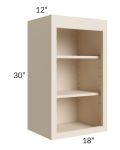 Midtown Cream Shaker 18x30 Wall Open Shelf Cabinet
