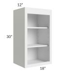 Salem White 18x30 Wall Open Shelf Cabinet