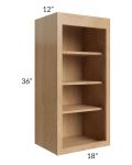 Midtown Timber Shaker 18x36 Wall Open Shelf Cabinet
