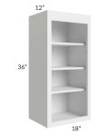 Union White 18x36 Wall Open Shelf Cabinet