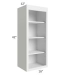 Union White 18x42 Wall Open Shelf Cabinet