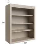 Tuscan Oyster 30x36 Wall Open Shelf Cabinet