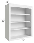 Union White 30x36 Wall Open Shelf Cabinet