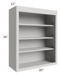Salem Light Grey 30x36 Wall Open Shelf Cabinet