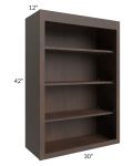 Tuscan Kona Brown 30x42 Wall Open Shelf Cabinet