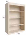 Midtown Cream Shaker 30x42 Wall Open Shelf Cabinet