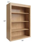 Midtown Timber Shaker 30x42 Wall Open Shelf Cabinet