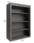 Salem Dark Grey 30x42 Wall Open Shelf Cabinet