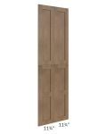 Midtown Mocha Shaker Wainscot 84" Tall Panels