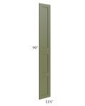 Midtown Hunter Green Shaker Wainscot 90" Tall Panels (12" depth)