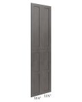 Midtown Dark Grey Shaker Wainscot 96" Tall Panels