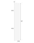 Milan White Matte Wainscot 84 Tall Panel (for 13" deep cabinets)