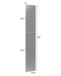 Milan Grey Gloss Wainscot 84 Tall Panel (for 13" deep cabinets)