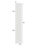 Milan Cream Wainscot 84 Tall Panel (for 13" deep cabinets)