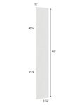 Milan Cream Wainscot 90 Tall Panel (for 13" deep cabinets)
