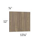 Milan Pecan Wainscot 12" Wall Panel (for 13" deep cabinets)