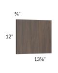 Milan Cafe Wainscot 12" Wall Panel (for 13" deep cabinets)