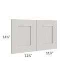 Midtown Light Grey Shaker 15x24 Wainscot Panel