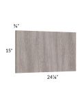 Milan Hazel Wainscot 15" Wall Panel (for 24" deep cabinets)
