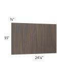 Milan Cafe Wainscot 15" Wall Panel (for 24" deep cabinets)